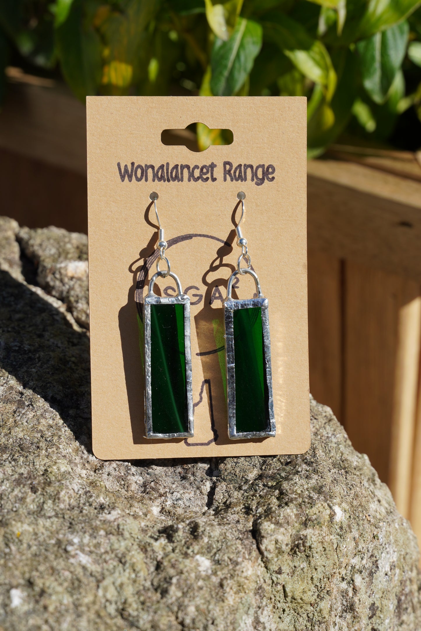 NH Destination Handmade Stained Glass Earrings