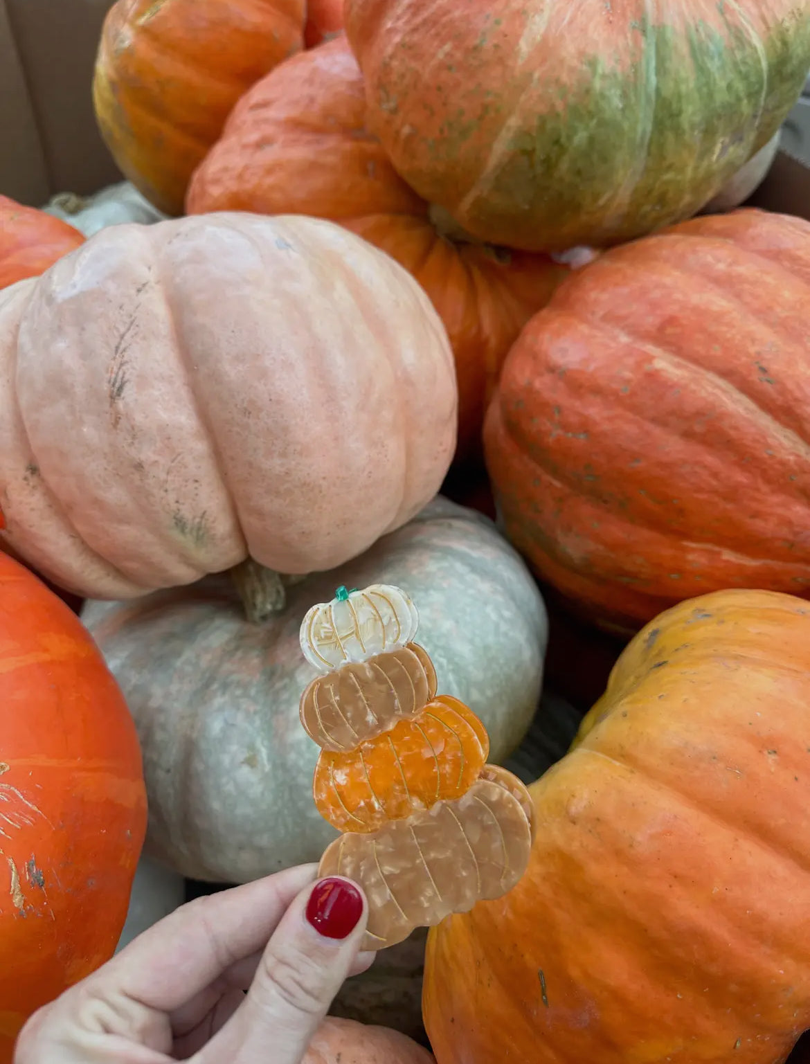 Pumpkin Stack Hair Clip
