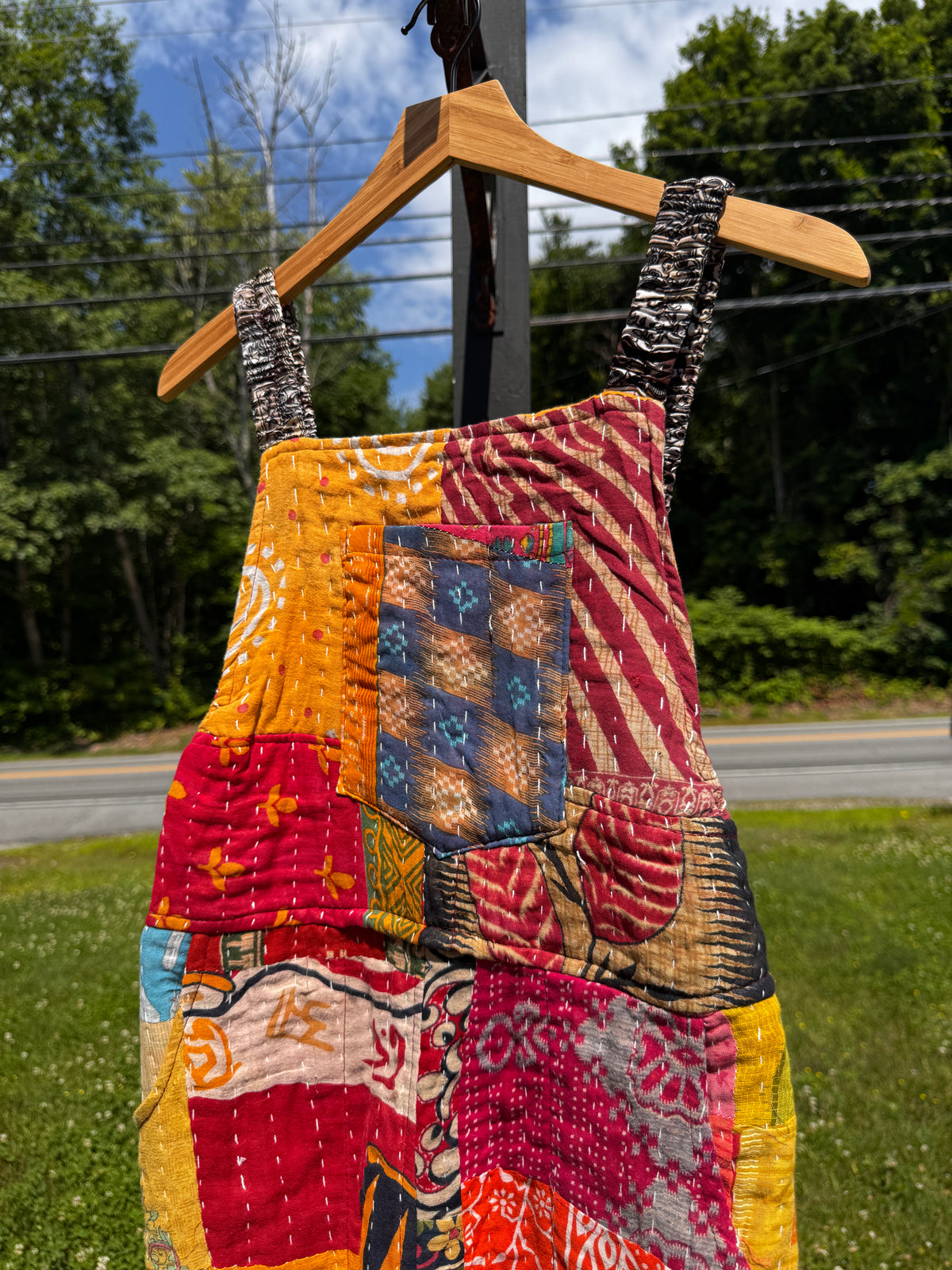 Multi-Patchwork Kantha Jumpsuit