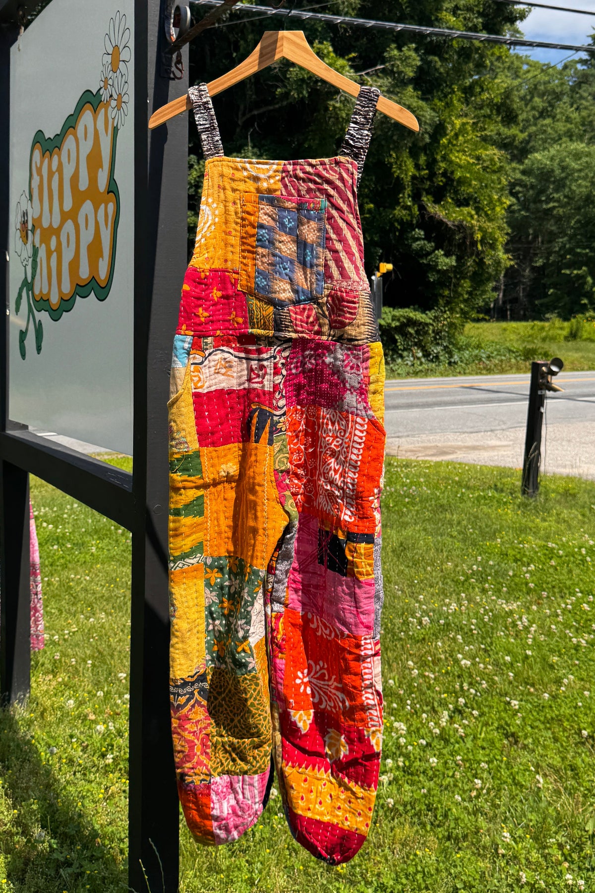 Multi-Patchwork Kantha Jumpsuit