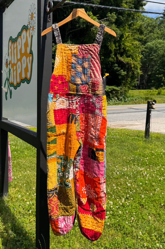 Multi-Patchwork Kantha Jumpsuit