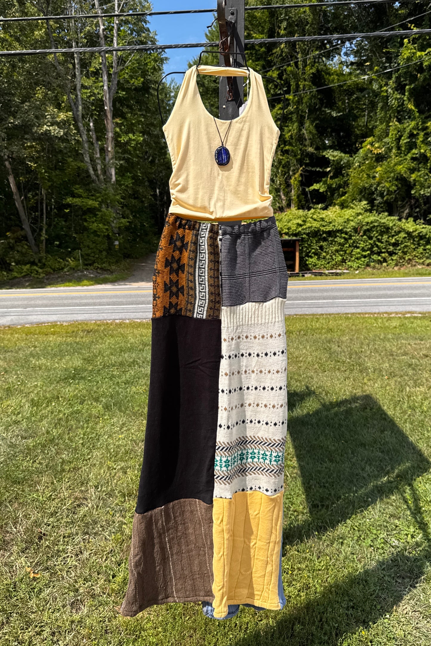 Upcycled Sweater Skirt w/ Elastic Waist