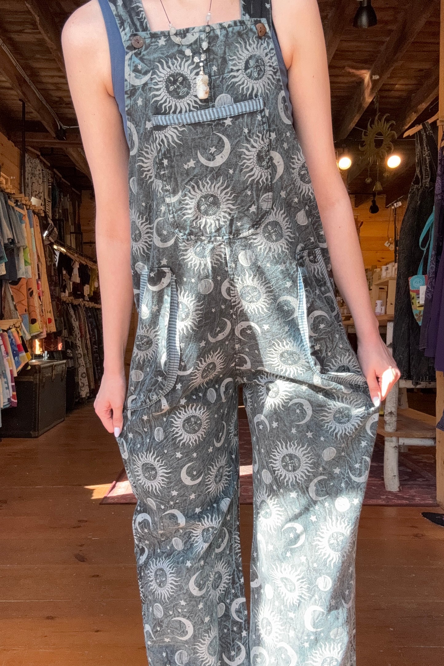 Sun and Moon Overalls