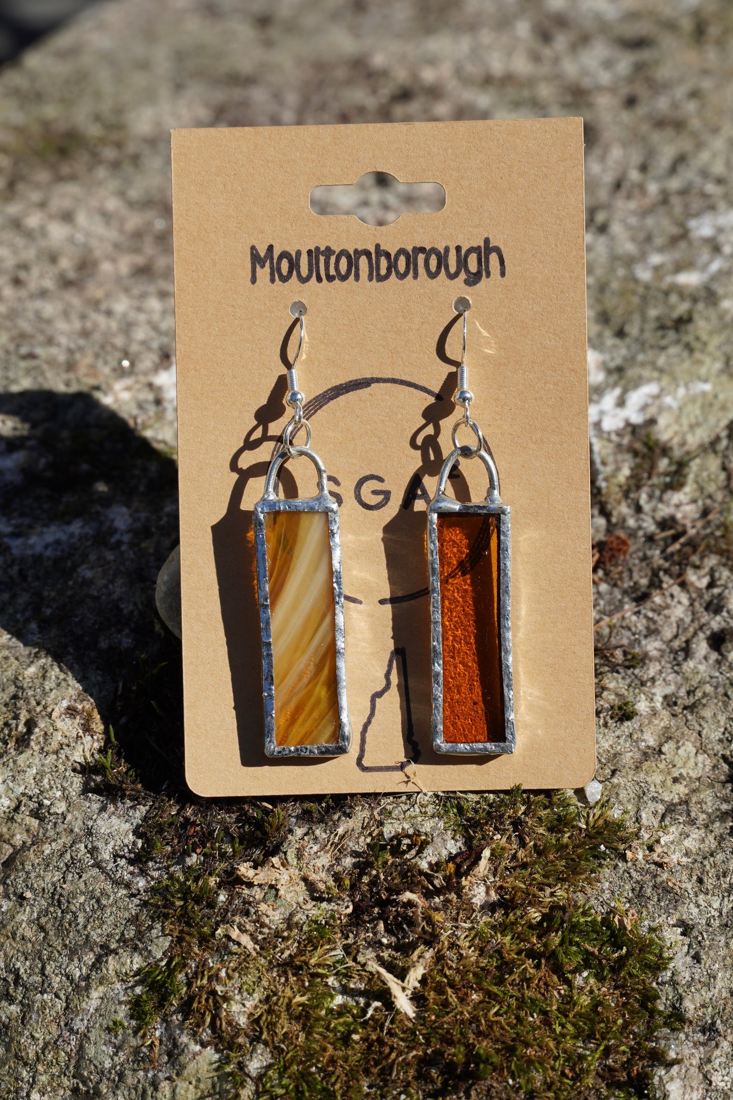 NH Destination Handmade Stained Glass Earrings