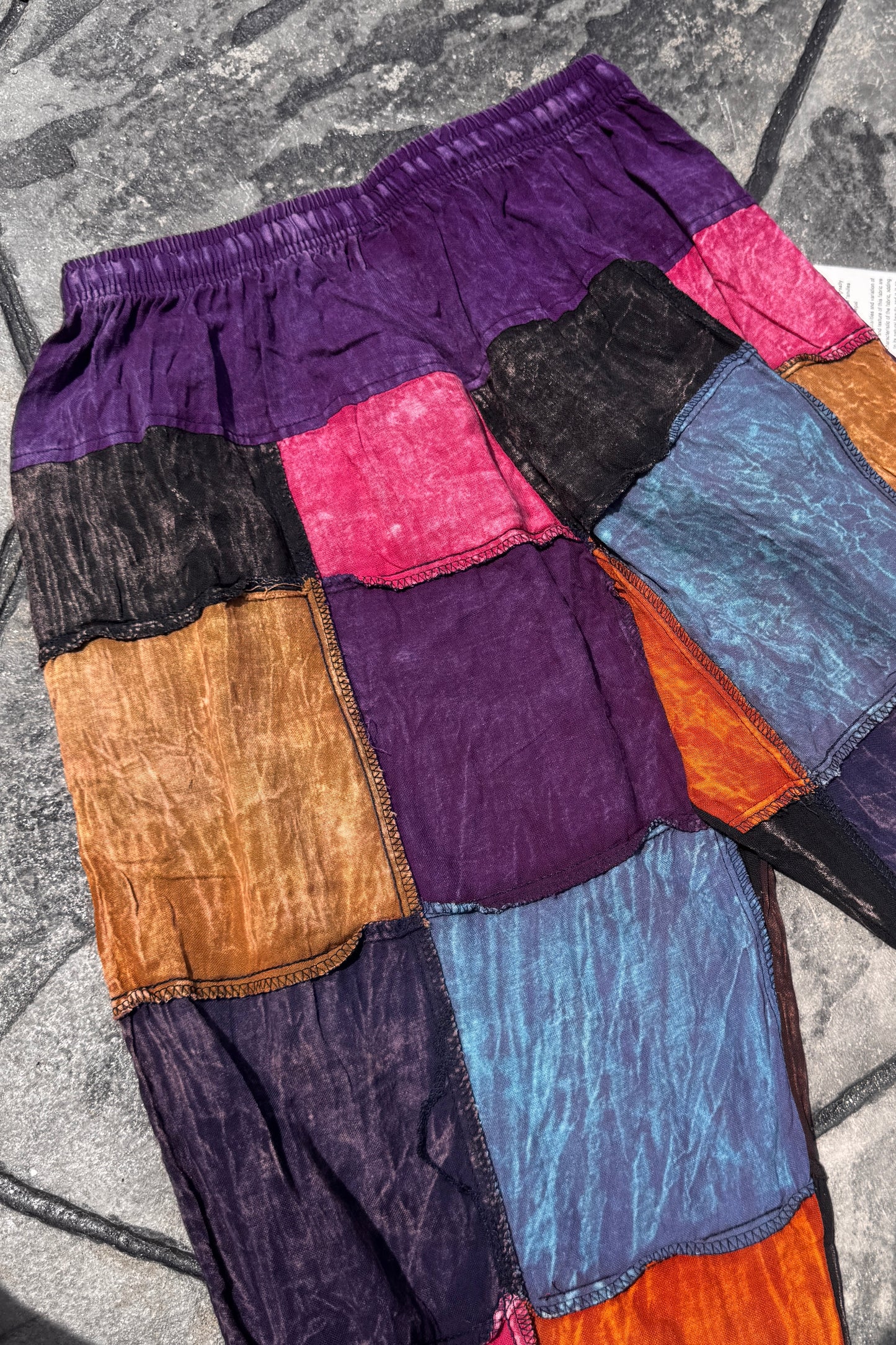 Unisex Patchwork Joggers (Free Size)