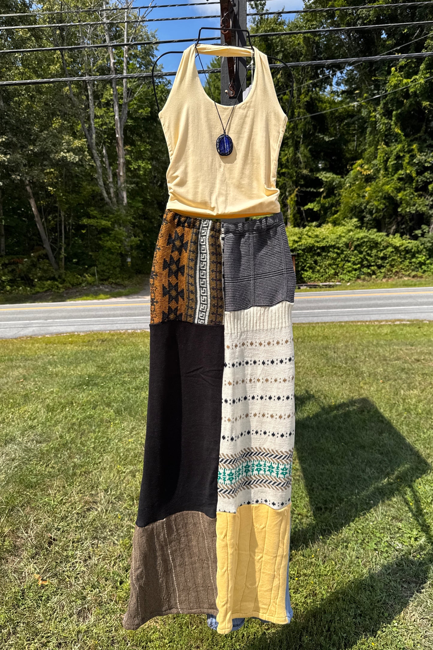 Upcycled Sweater Skirt w/ Elastic Waist