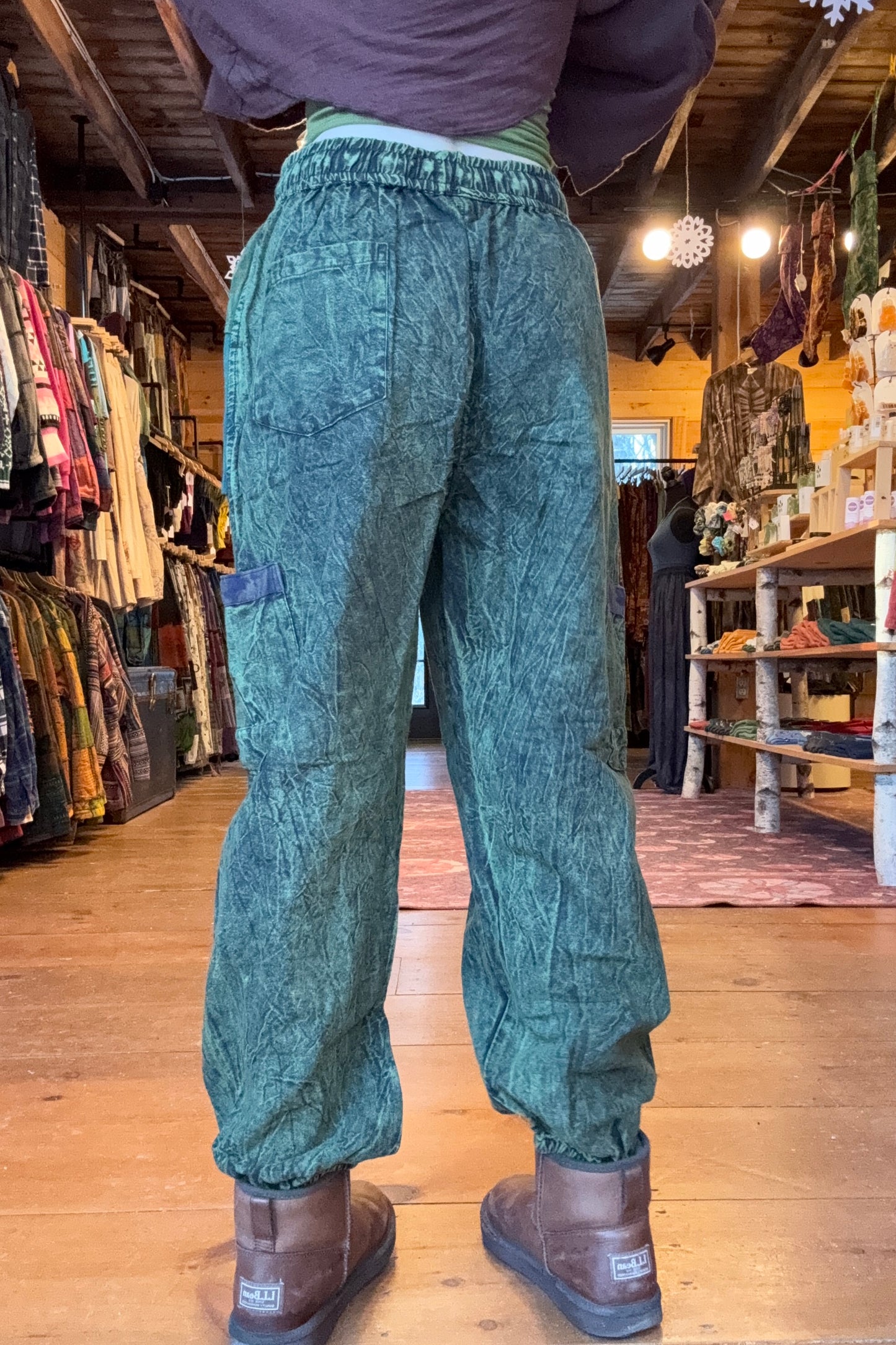 Multi-Color Patch Jungle Cargo Joggers