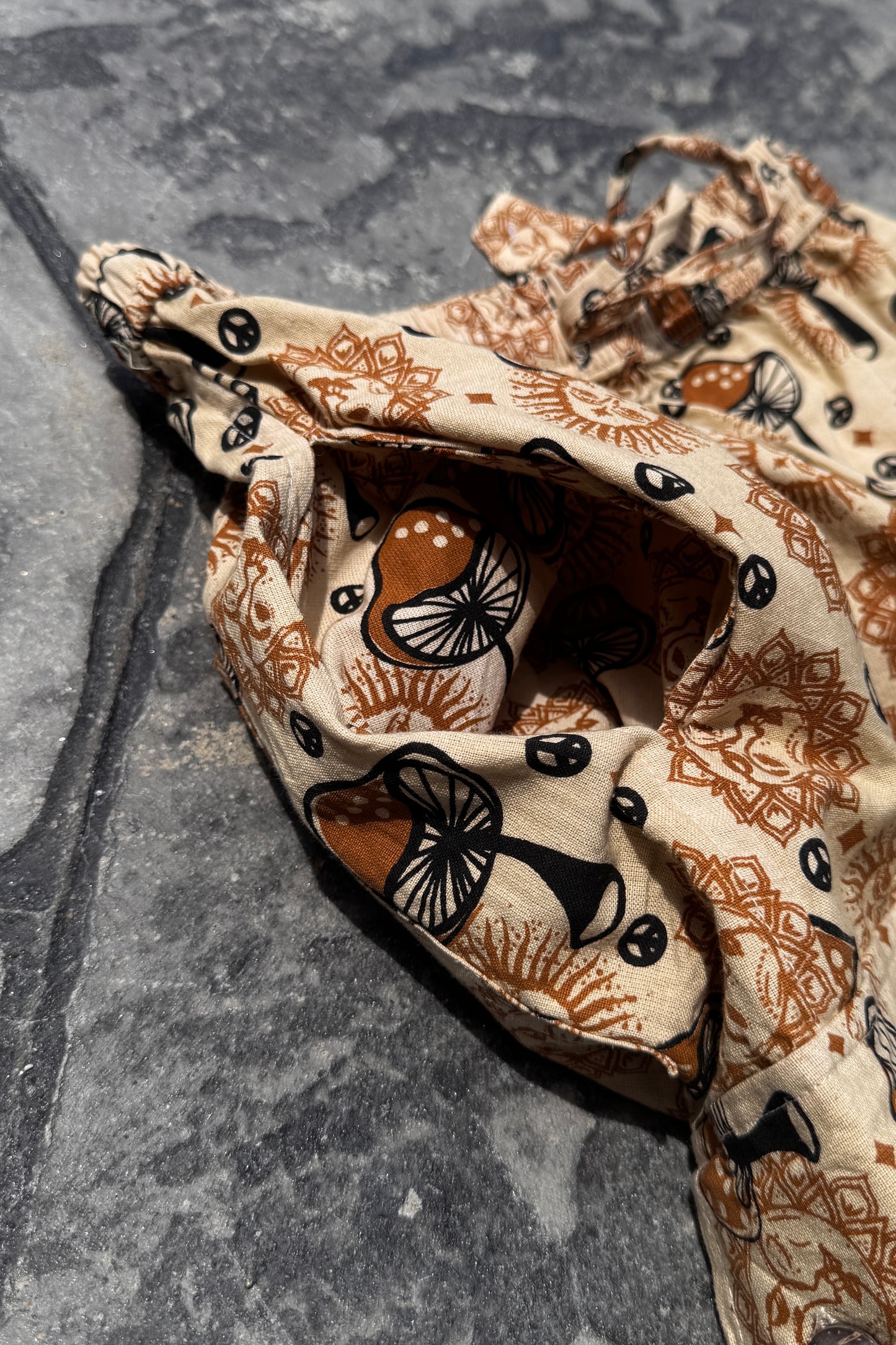 Multi Sun & Mushroom Beige Cargo Pant