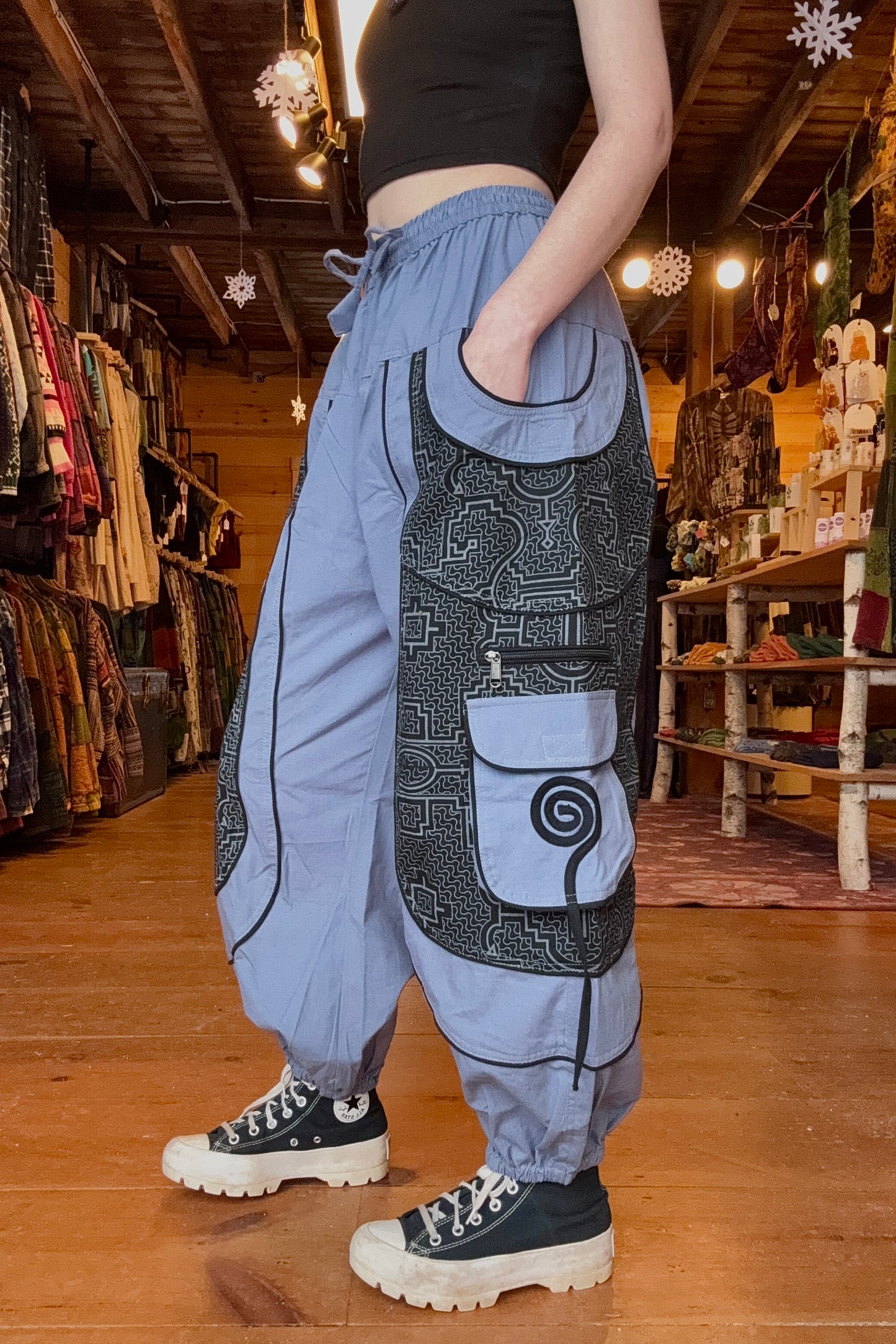 LAST CALL SIZE XL | Swirl Cargo Pocket Baggy Pant