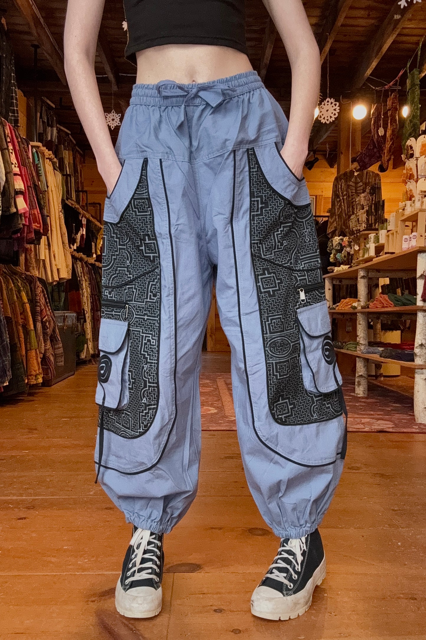 LAST CALL SIZE XL | Swirl Cargo Pocket Baggy Pant
