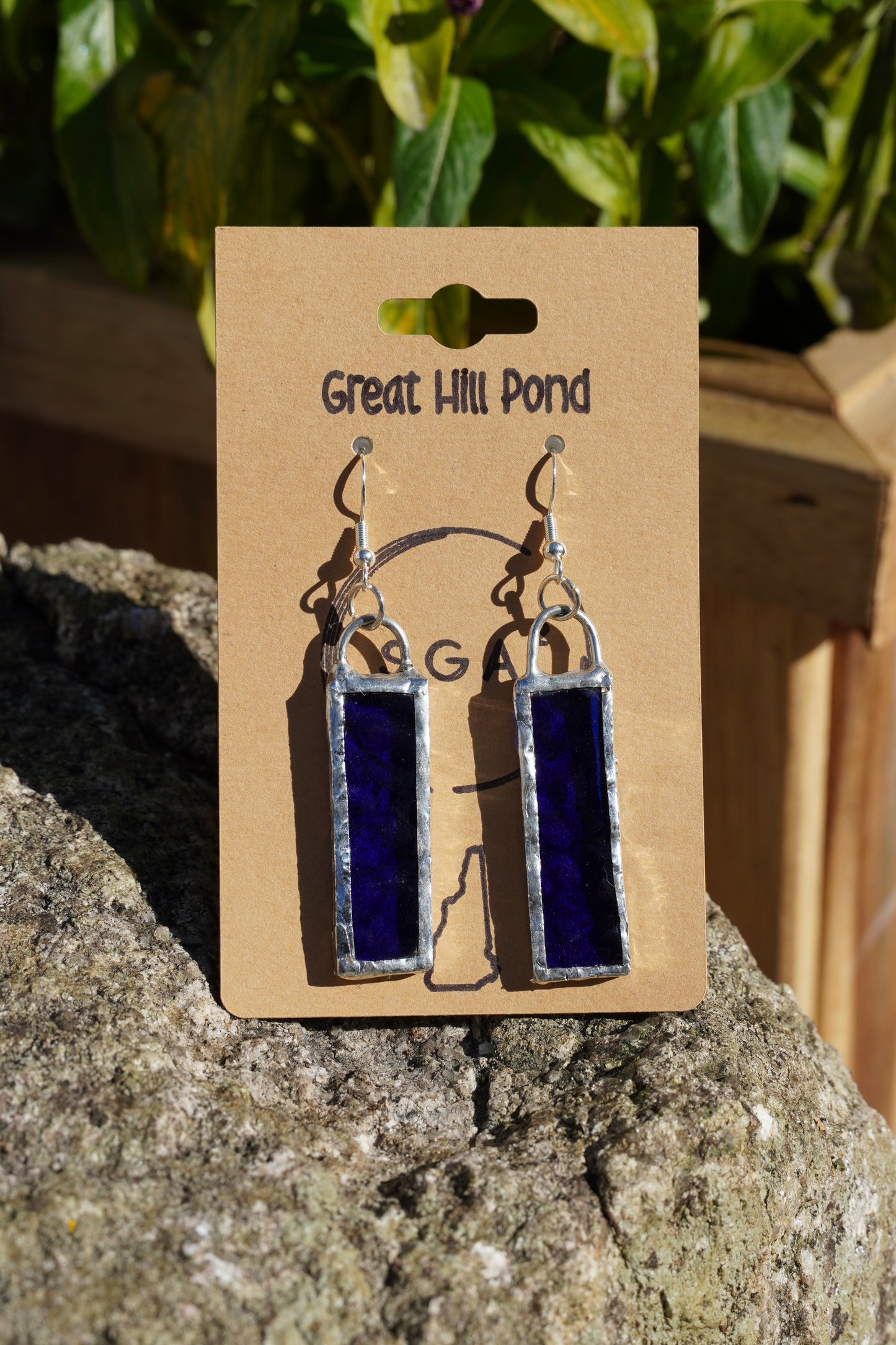 NH Destination Handmade Stained Glass Earrings