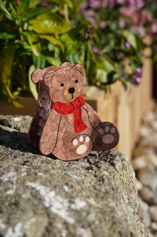 Teddy Bear Claw Hair Clip