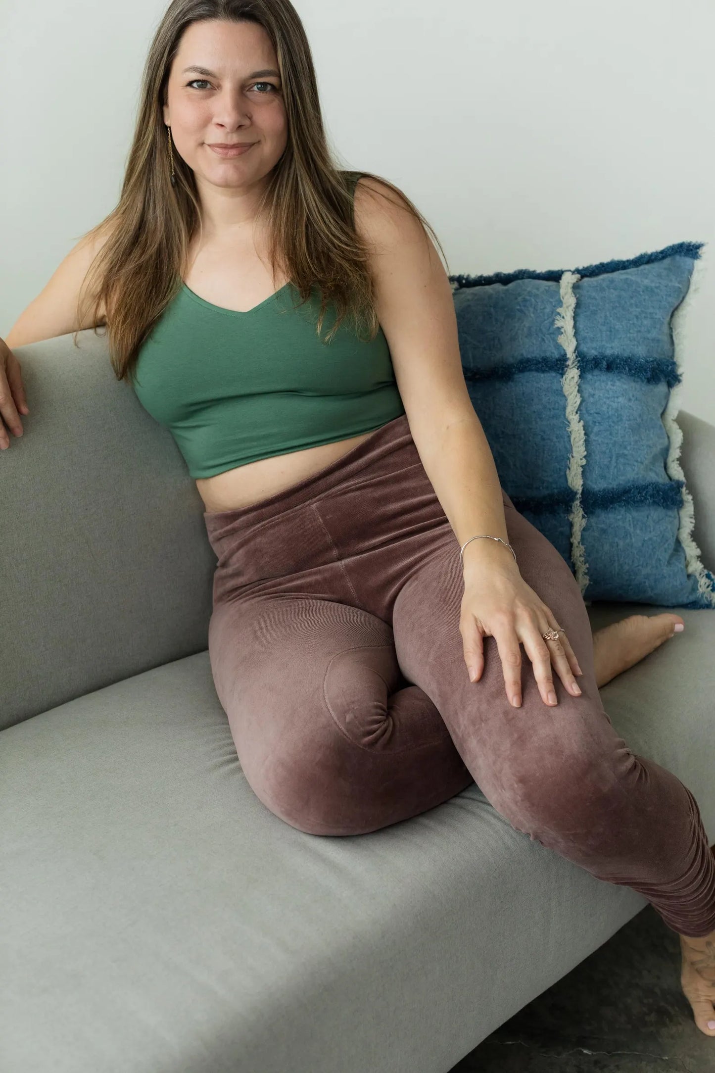 Organic Cotton Reversible Bra Top w/ V-Neck