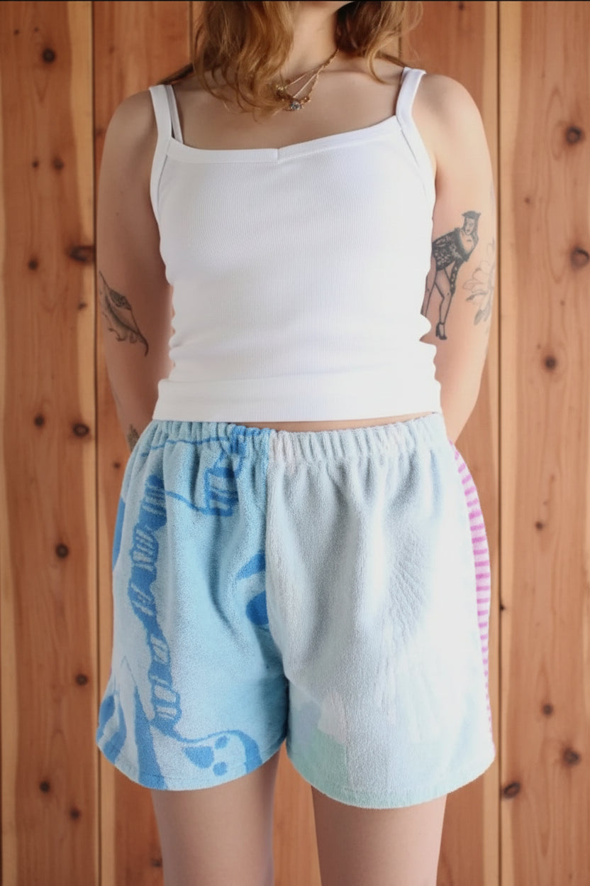 Upcycled Towel Shorts