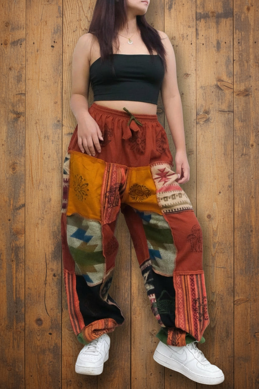 Wool Patch Winter Joggers