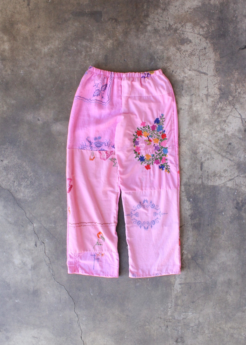 Pink Upcycled Pieced Pant