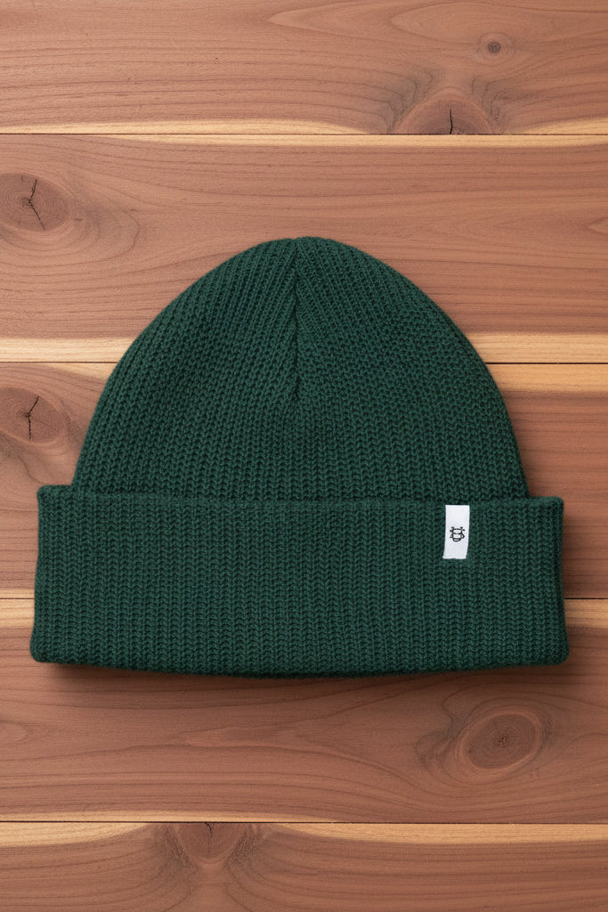Upcycle Cotton Beanie in Adirondack Green